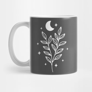 Moon and Floral Sprig Mug